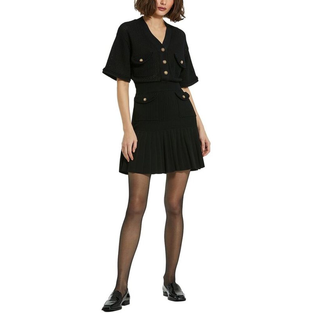 Mac Duggal Womens Button-Up Dress